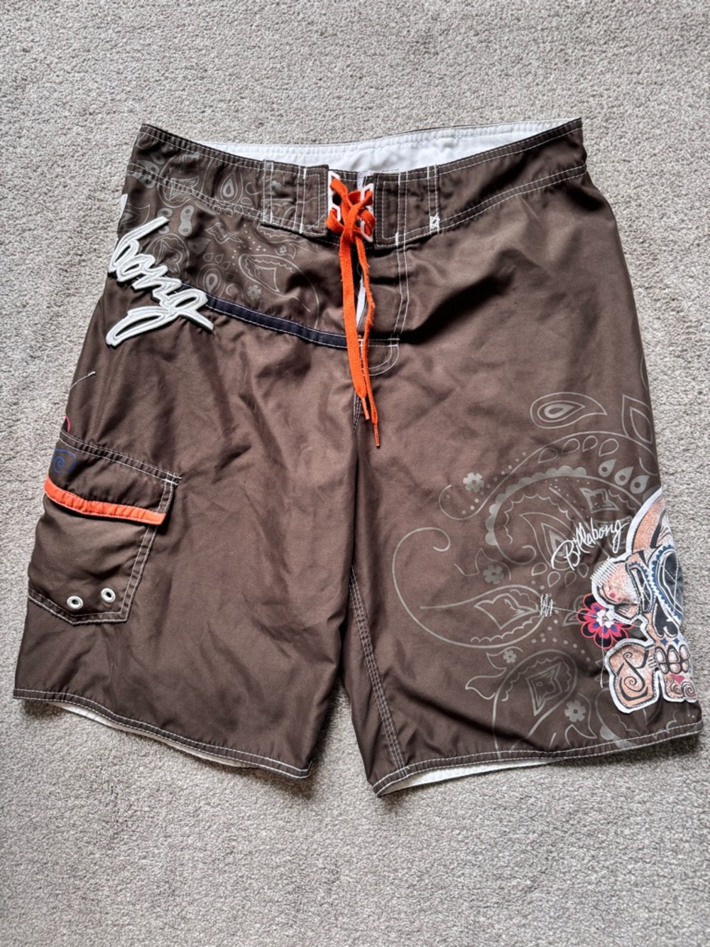 Vintage Y2K Billabong Grail Board Swim Shorts Size 32 Medium